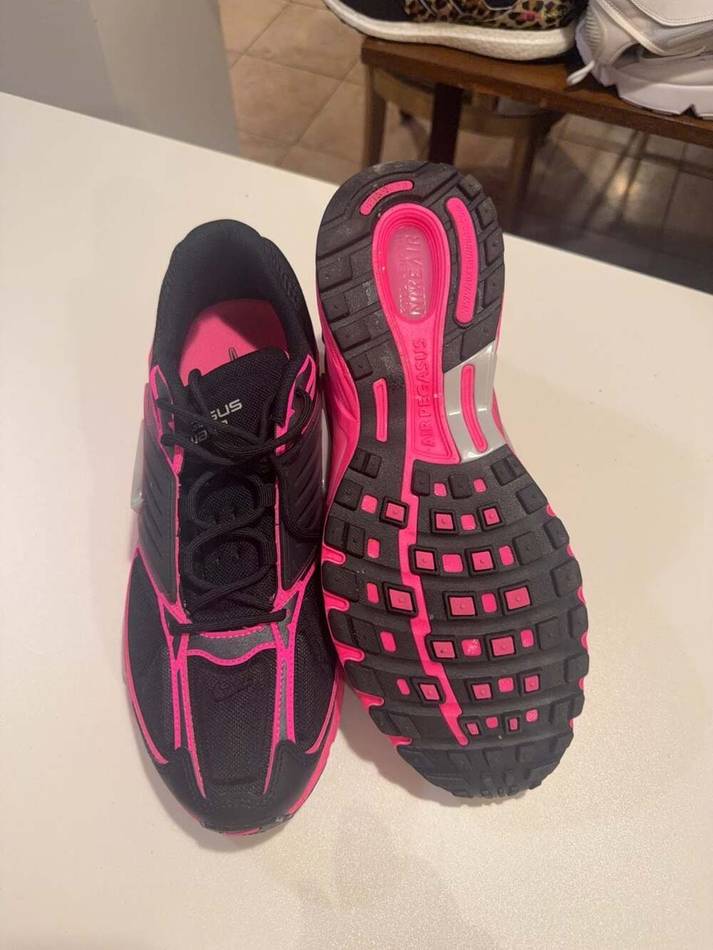 Nike Air Pegasus Wave sneakers in black and pink